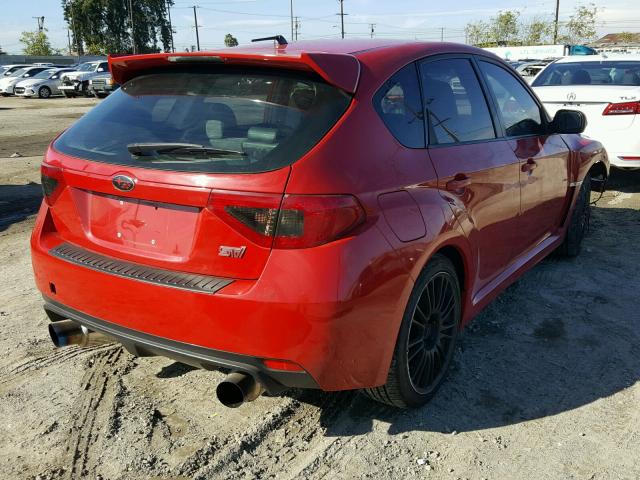 JF1GR89608L832710 - 2008 SUBARU IMPREZA WR RED photo 4