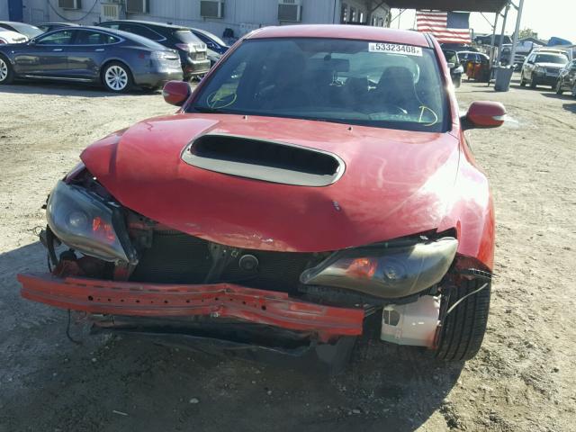 JF1GR89608L832710 - 2008 SUBARU IMPREZA WR RED photo 9