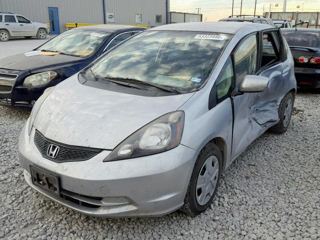 JHMGE8H35DC007879 - 2013 HONDA FIT SILVER photo 2