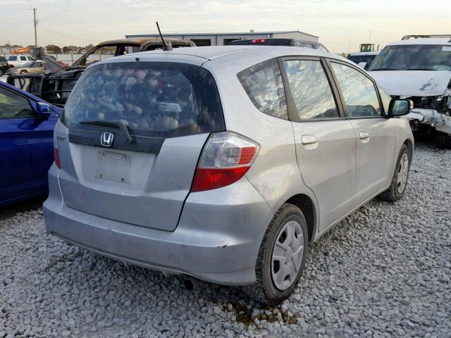 JHMGE8H35DC007879 - 2013 HONDA FIT SILVER photo 4