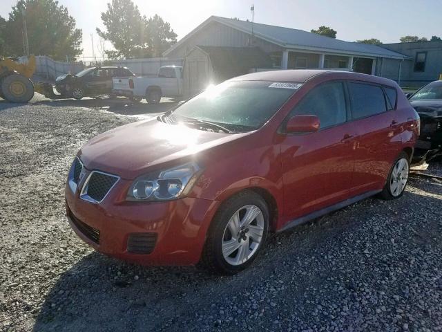 5Y2SP67869Z427338 - 2009 PONTIAC VIBE RED photo 2