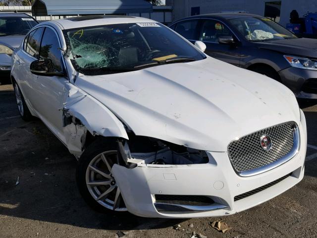 SAJWA0FS4FPU88743 - 2015 JAGUAR XF 2.0T PR WHITE photo 1