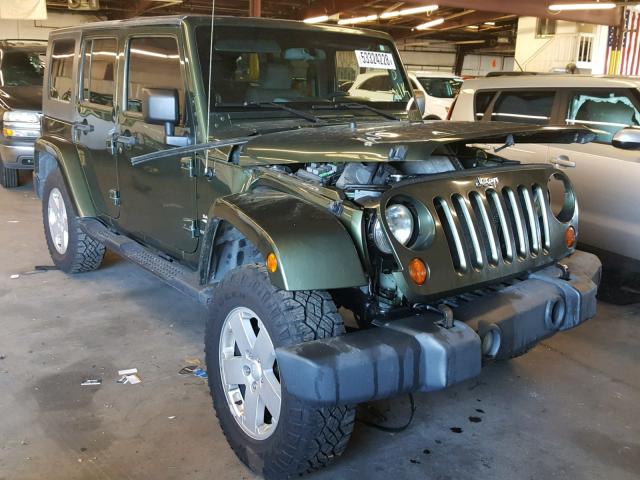 1J4GA59167L123504 - 2007 JEEP WRANGLER S GREEN photo 1