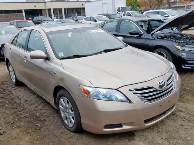 4T1BB46K39U071925 - 2009 TOYOTA CAMRY HYBR GOLD photo 1