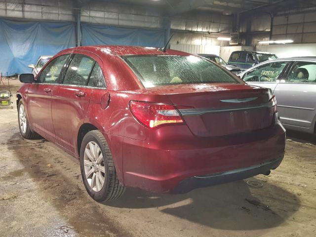 1C3CCBAB2DN642104 - 2013 CHRYSLER 200 LX RED photo 3