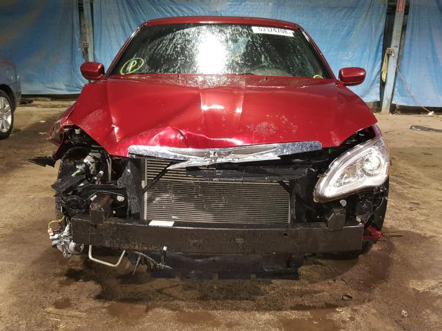 1C3CCBAB2DN642104 - 2013 CHRYSLER 200 LX RED photo 9