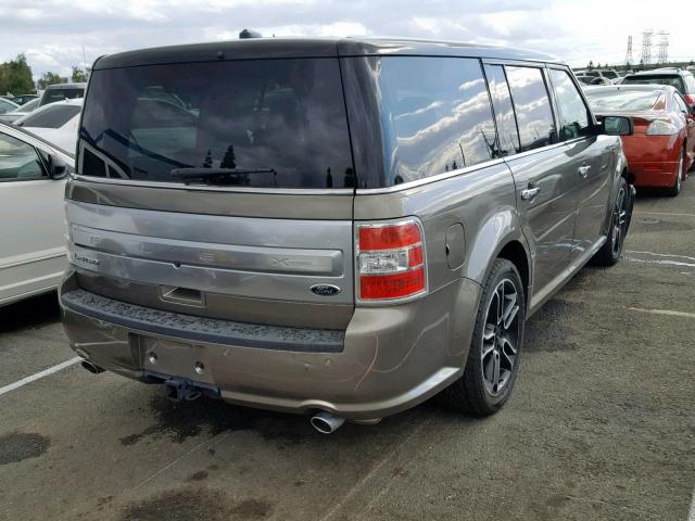 2FMGK5D83DBD16224 - 2013 FORD FLEX LIMIT BROWN photo 4