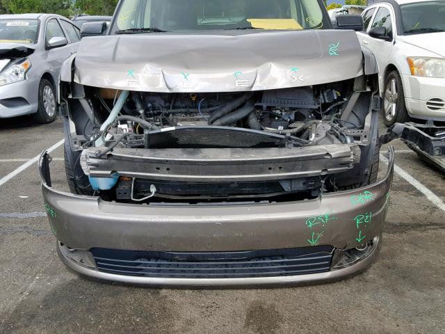 2FMGK5D83DBD16224 - 2013 FORD FLEX LIMIT BROWN photo 9