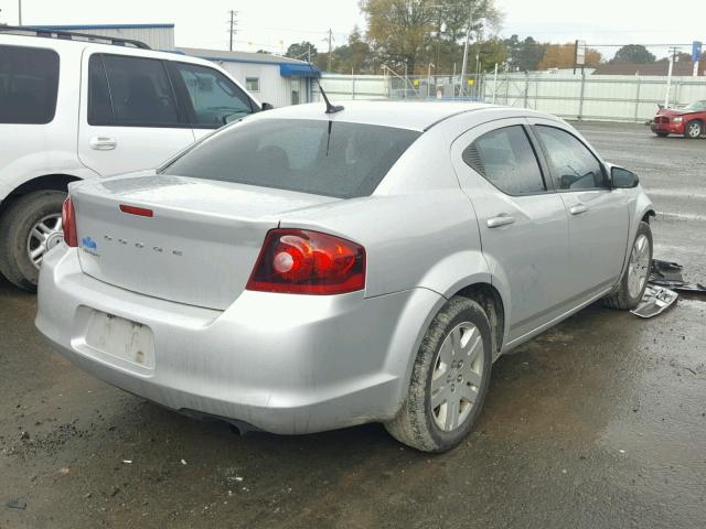 1B3BD4FB3BN507978 - 2011 DODGE AVENGER EX SILVER photo 4