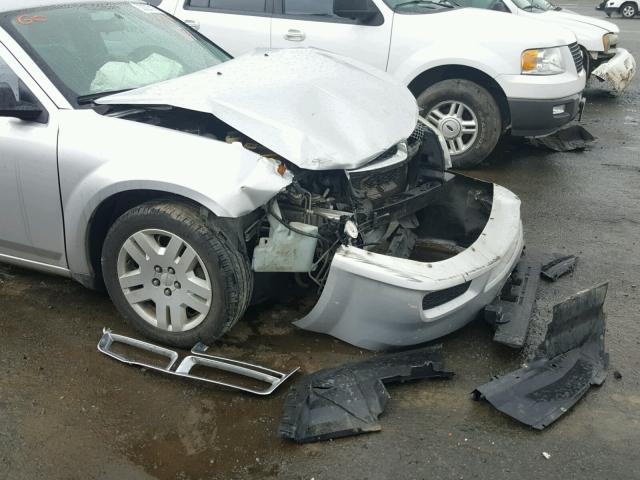 1B3BD4FB3BN507978 - 2011 DODGE AVENGER EX SILVER photo 9