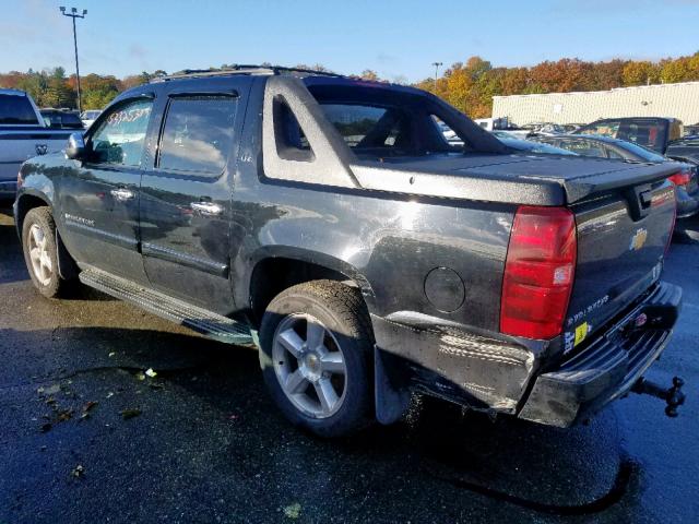 3GNFK12348G222864 - 2008 CHEVROLET AVALANCHE BLACK photo 3