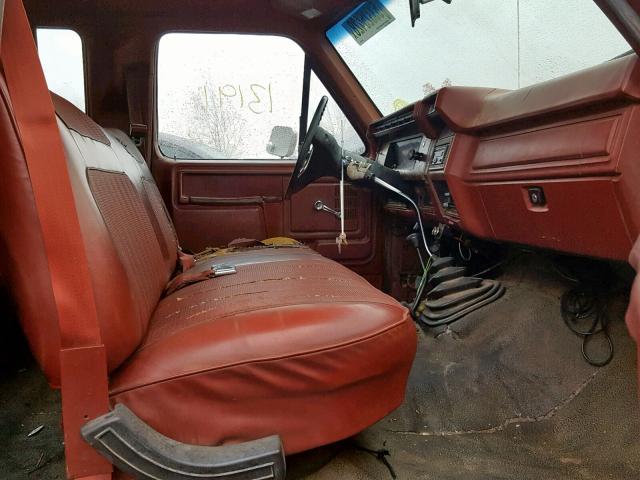 2FTJW3613GCB51812 - 1986 FORD F350 RED photo 5