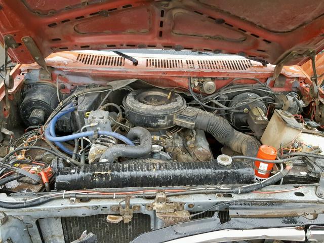 2FTJW3613GCB51812 - 1986 FORD F350 RED photo 7