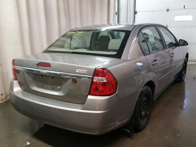 1G1ZS58F38F121808 - 2008 CHEVROLET MALIBU LS 棕色 照片 4