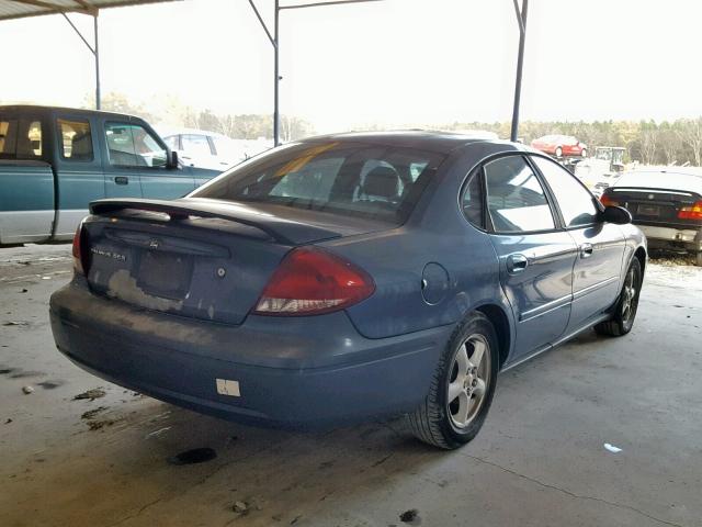 1FAFP55U34A113039 - 2004 FORD TAURUS SES BLUE photo 4