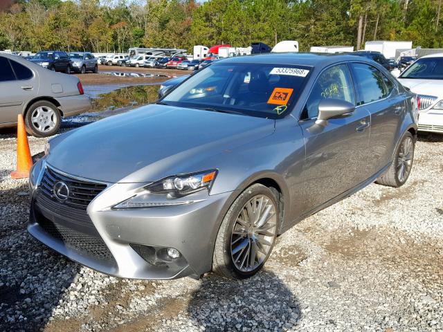 JTHBF1D29F5077968 - 2015 LEXUS IS 250 SILVER photo 2