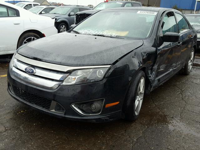 3FAHP0DCXBR162326 - 2011 FORD FUSION SPO BLACK photo 2