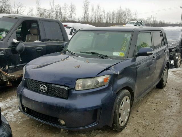 JTLKE50E281000661 - 2008 TOYOTA SCION XB Көк фото 2
