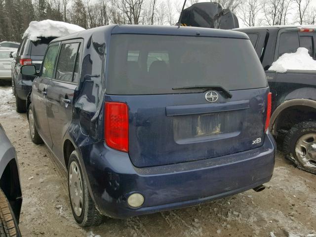 JTLKE50E281000661 - 2008 TOYOTA SCION XB Көк фото 3
