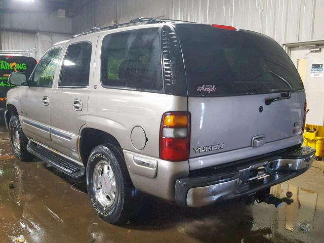 1GKEK13Z82J118394 - 2002 GMC YUKON TAN photo 3