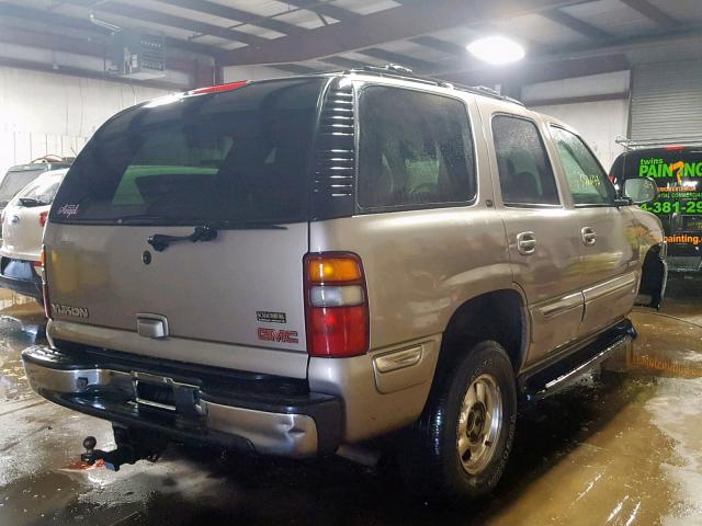 1GKEK13Z82J118394 - 2002 GMC YUKON TAN photo 4