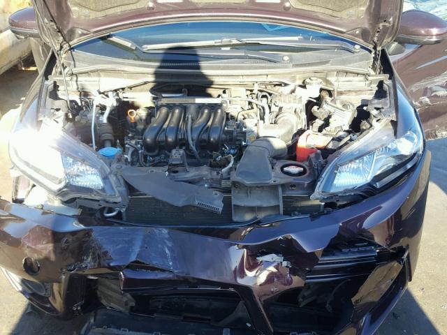 3HGGK5H88FM719889 - 2015 HONDA FIT EX BURGUNDY photo 7