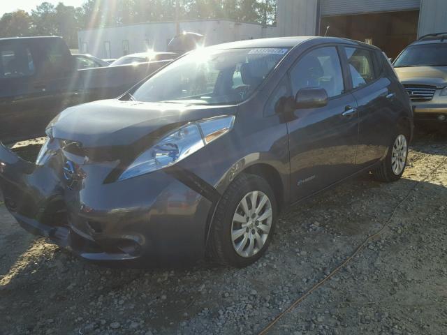 1N4AZ0CP5DC417790 - 2013 NISSAN LEAF S GRAY photo 2