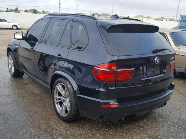 5YMGY0C50CLK27424 - 2012 BMW X5 M BLUE photo 3