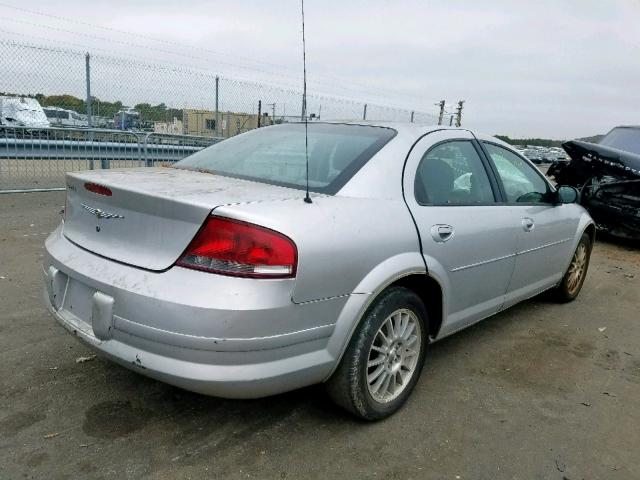 1C3EL46J14N333552 - 2004 CHRYSLER SEBRING LX SILVER photo 4