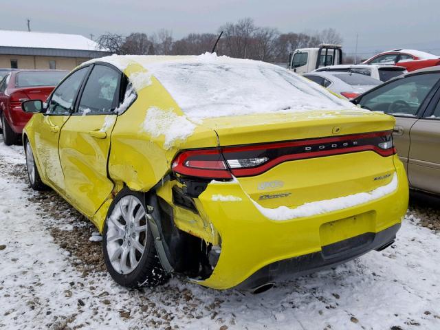 1C3CDFBA4DD273102 - 2013 DODGE DART SXT GREEN photo 3