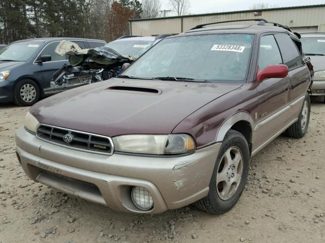 4S3BG6850X7607248 - 1999 SUBARU LEGACY OUT MAROON photo 2