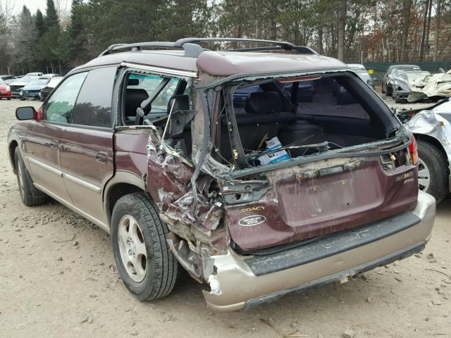 4S3BG6850X7607248 - 1999 SUBARU LEGACY OUT MAROON photo 3