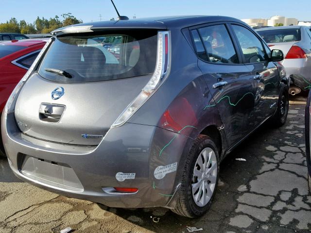 1N4AZ0CP9GC308592 - 2016 NISSAN LEAF S SILVER photo 4