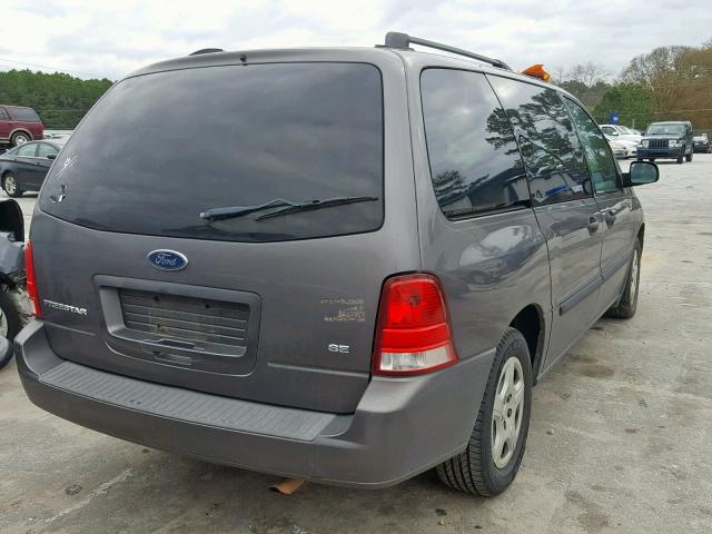 2FMZA516X6BA39783 - 2006 FORD FREESTAR S GRAY photo 4