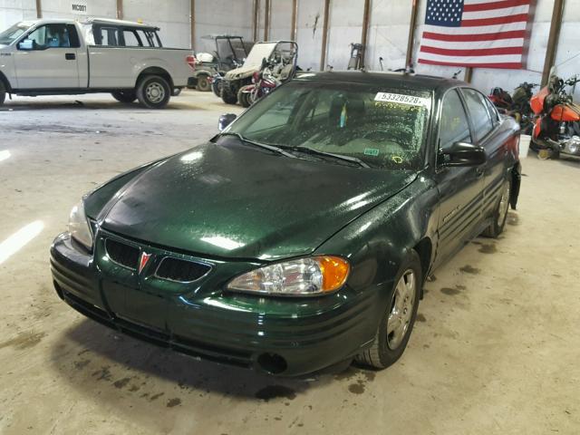 1G2NE52T71M670137 - 2001 PONTIAC GRAND AM S GREEN photo 2