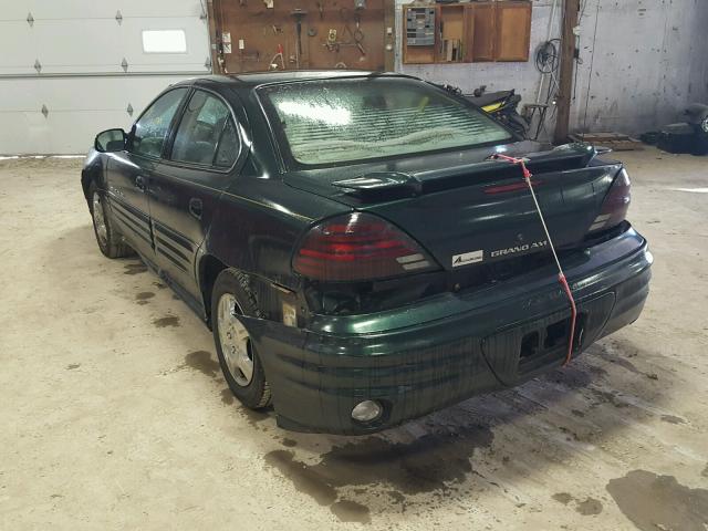 1G2NE52T71M670137 - 2001 PONTIAC GRAND AM S GREEN photo 3