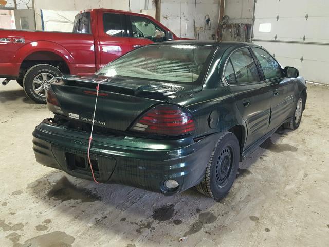 1G2NE52T71M670137 - 2001 PONTIAC GRAND AM S GREEN photo 4