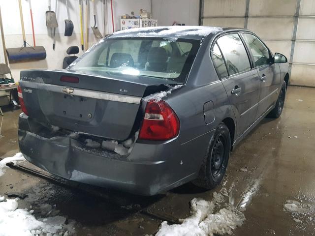 1G1ZS51F86F261103 - 2006 CHEVROLET MALIBU LS 石墨色 照片 4
