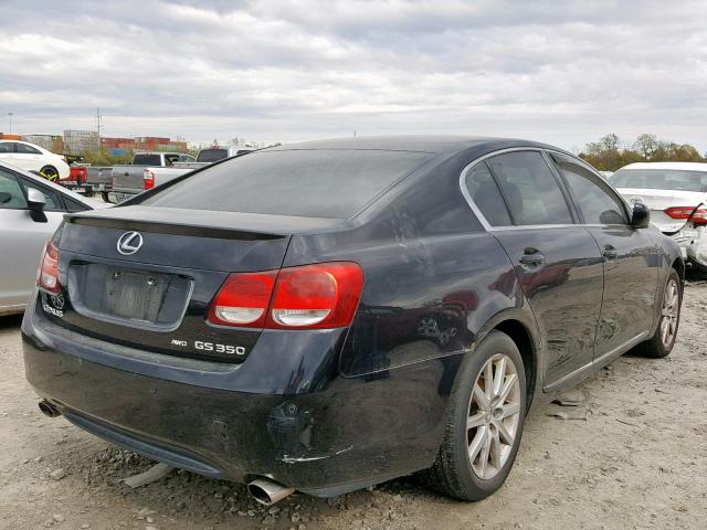 JTHCH96S460017006 - 2006 LEXUS GS 300 BLACK photo 4