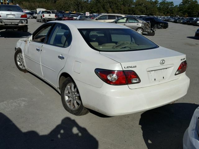 JTHBF30G336002444 - 2003 LEXUS ES 300 WHITE photo 3