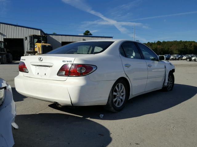 JTHBF30G336002444 - 2003 LEXUS ES 300 WHITE photo 4