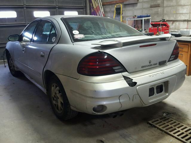 1G2NF52F34M530016 - 2004 PONTIAC GRAND AM S SILVER photo 3