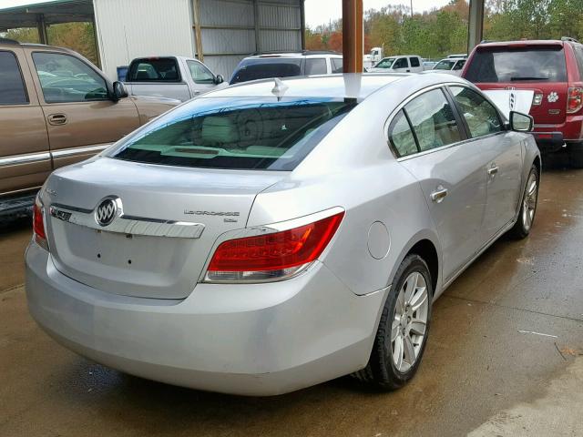 1G4GC5EG8AF125220 - 2010 BUICK LACROSSE C SILVER photo 4