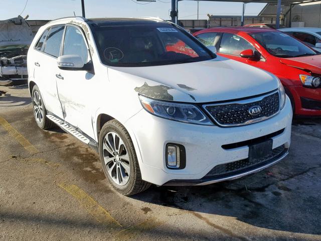 5XYKW4A72EG499640 - 2014 KIA SORENTO SX WHITE photo 1