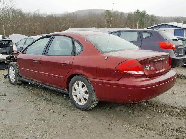 1FAFP56S84A183987 - 2004 FORD TAURUS SEL MAROON photo 3