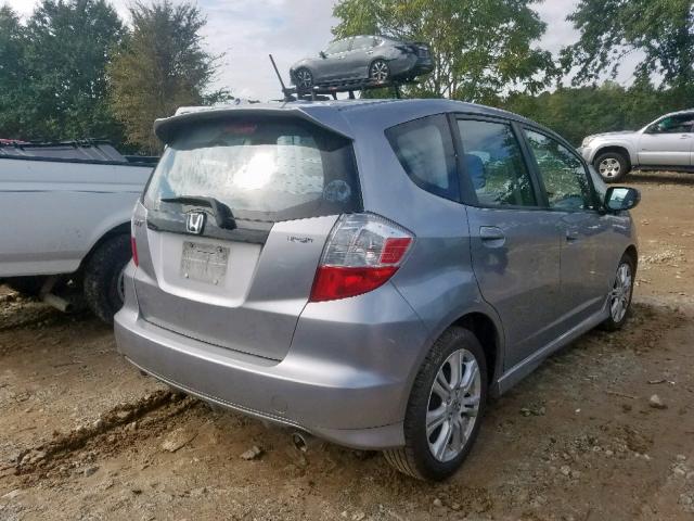 JHMGE88449C007436 - 2009 HONDA FIT SPORT SILVER photo 4