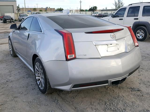 1G6DJ1E34C0102707 - 2012 CADILLAC CTS PERFOR SILVER photo 3