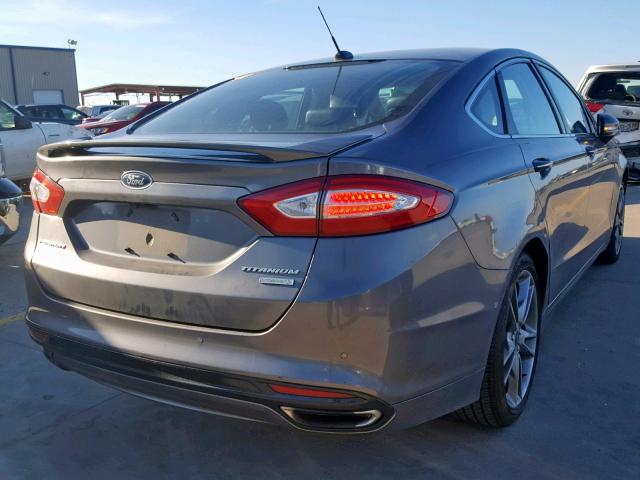 3FA6P0K92ER161920 - 2014 FORD FUSION TIT CHARCOAL photo 4