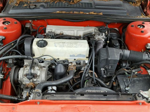 1C3XJ45JXKG272798 - 1989 CHRYSLER LEBARON RED photo 7