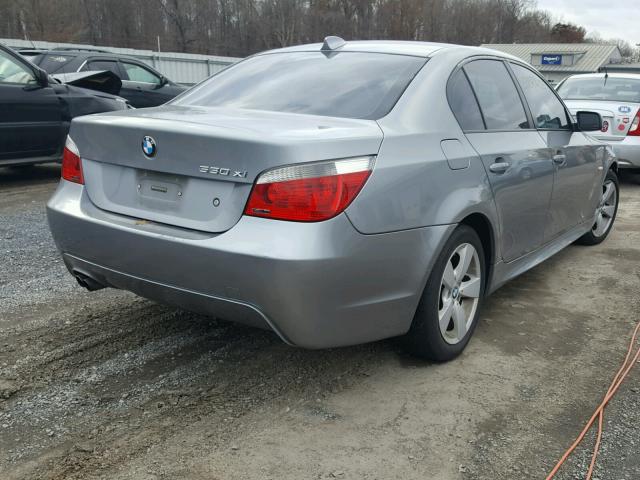 WBANF73516CG67414 - 2006 BMW 530 XI SILVER photo 4